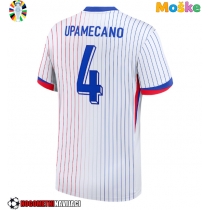 Moške Nogometnih dresov Francija Dayot Upamecano #4 Gostujoči EP 2024 Kratki rokavi